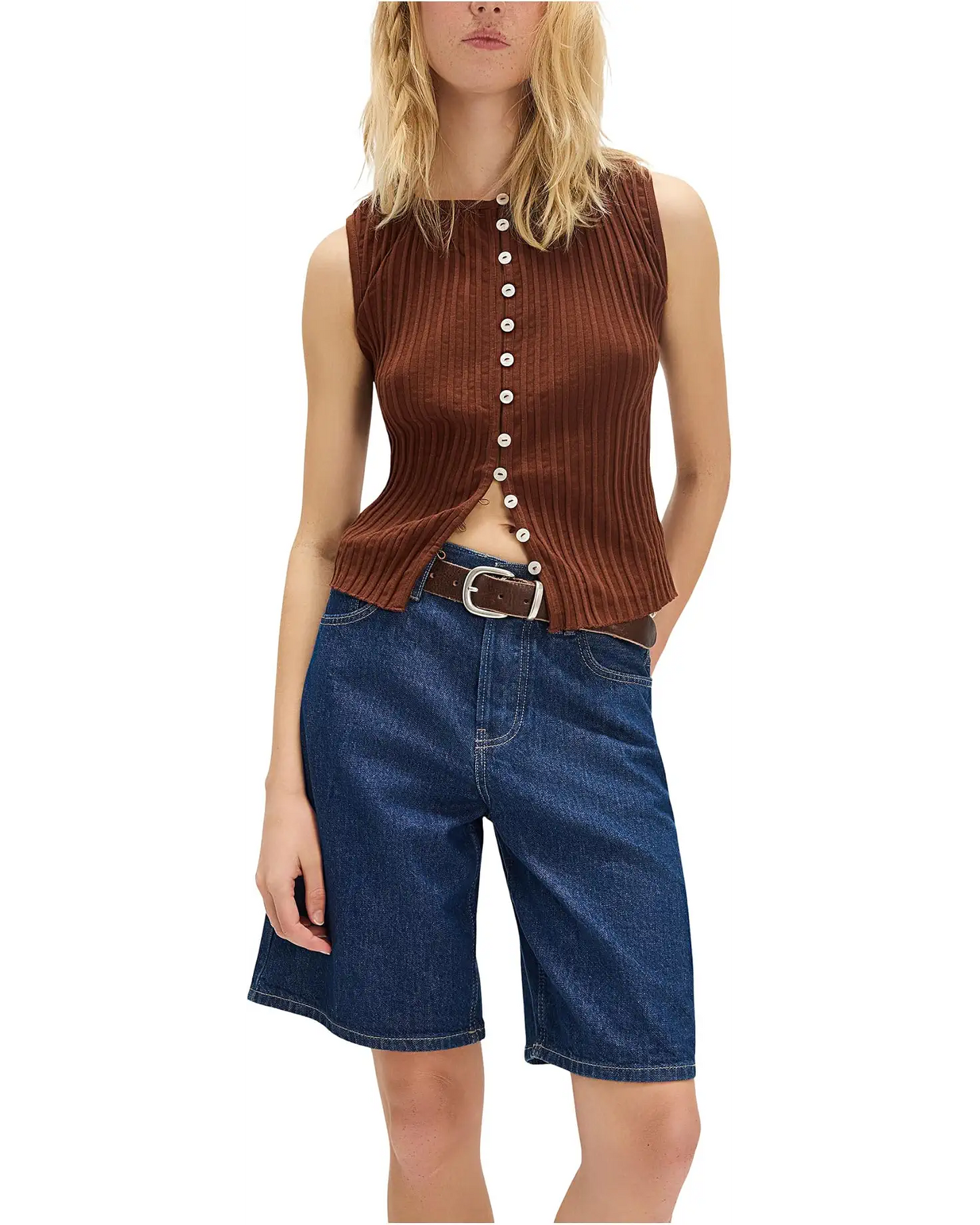 Tilly Vest In Brown