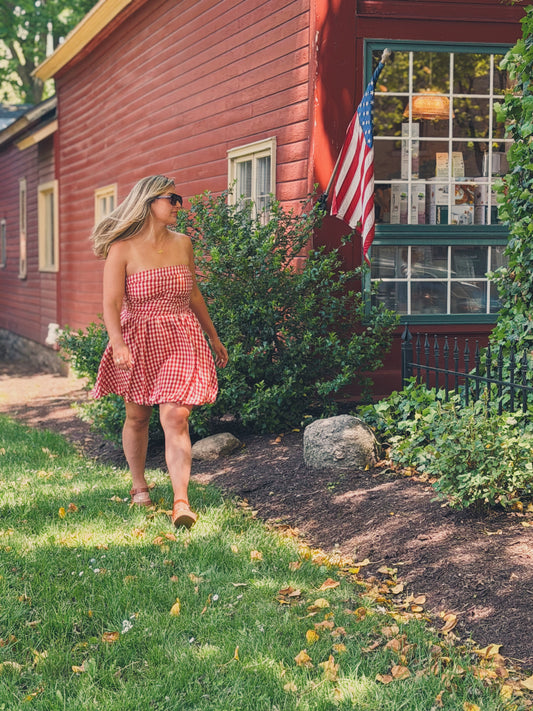 Gingham Mini Dress