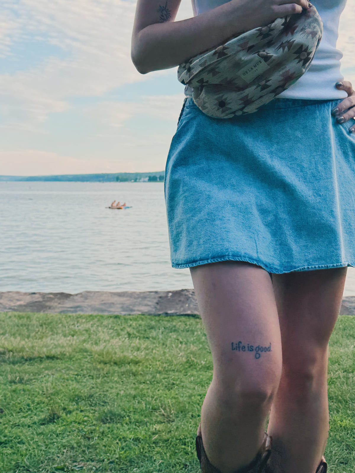 Paradise Denim Skort