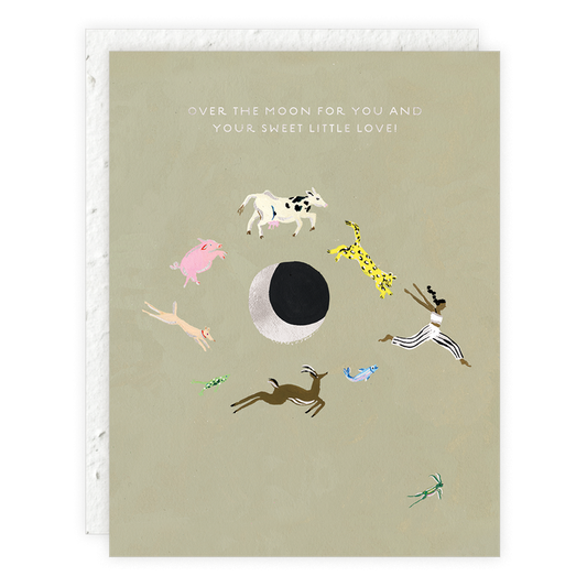 Over The Moon for You Card