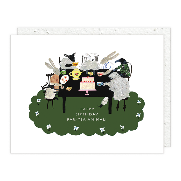 Par-Tea Animal Bday Card