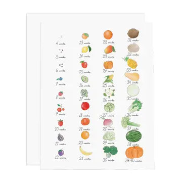 Baby Weekly Growth Card