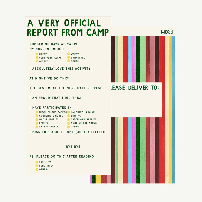 Notes From Camp Stationary Kit
