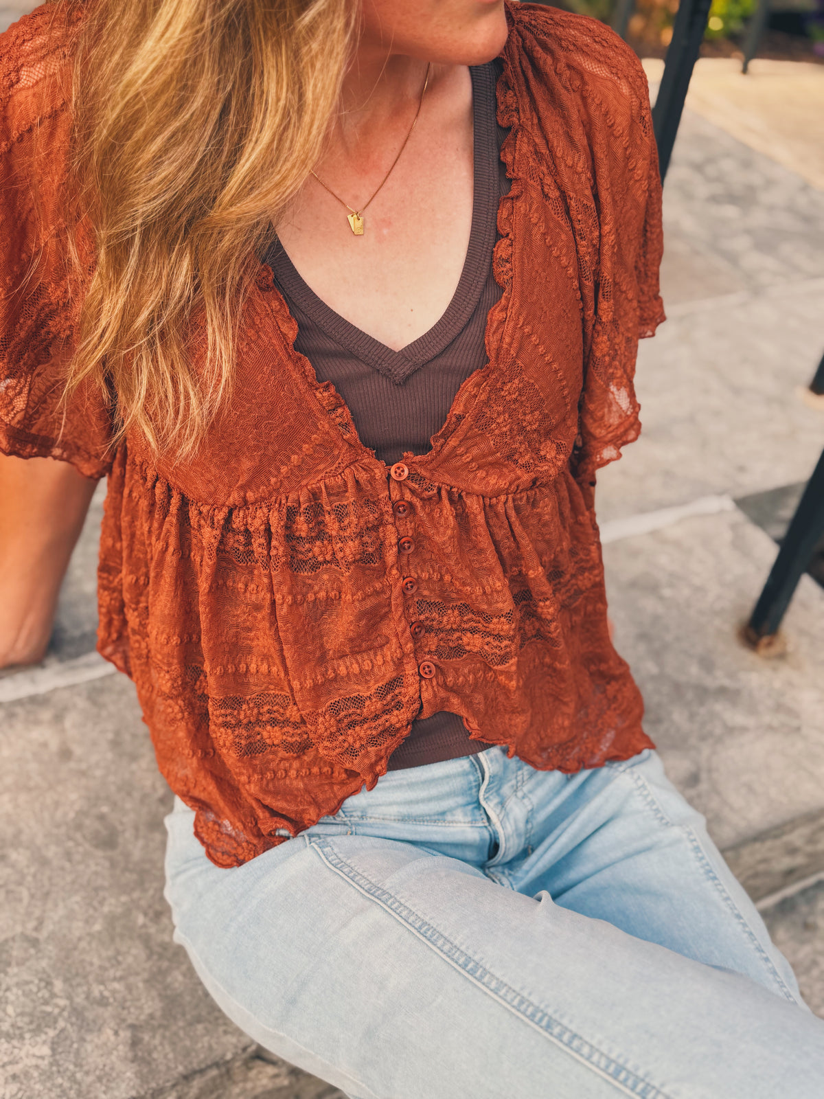 In Your Dreams Lace Top