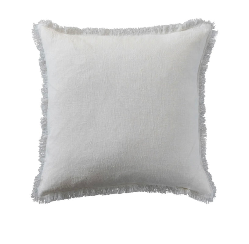 Linen Pillow with Fringes