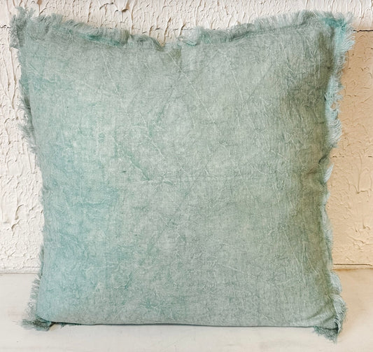 Linen Pillow with Fringes