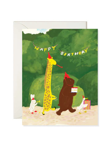 Birthday Animal Parade Card