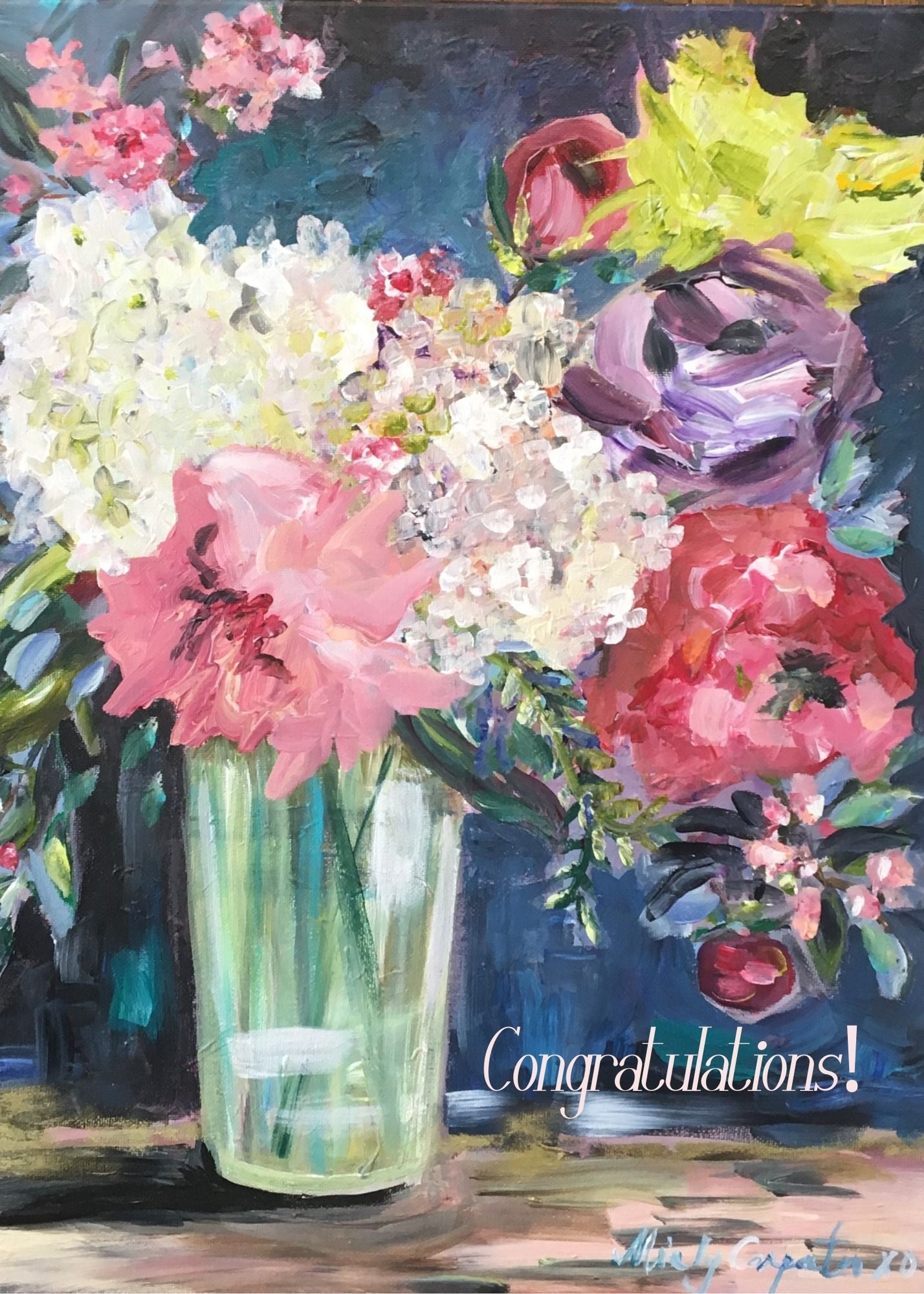 Congrats Bouquet Card
