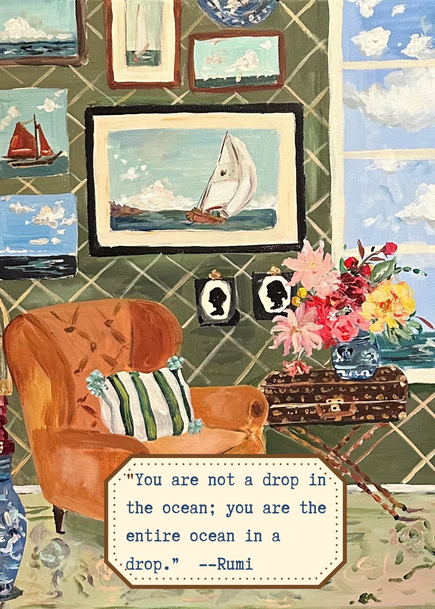 Ocean Parlor Card