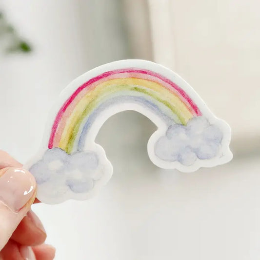 Rainbow Watercolor Sticker