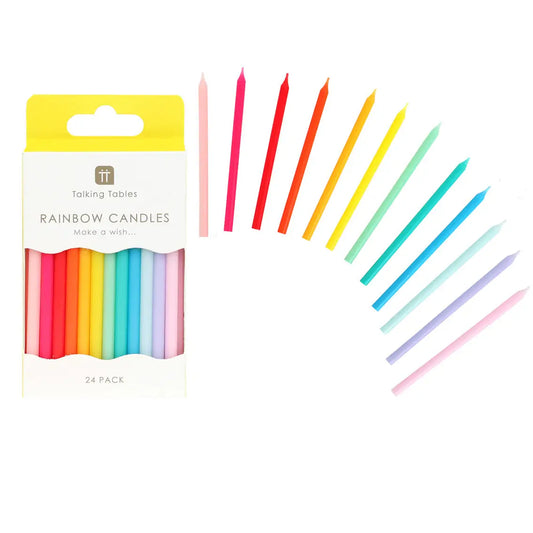 Rainbow Birthday Candles