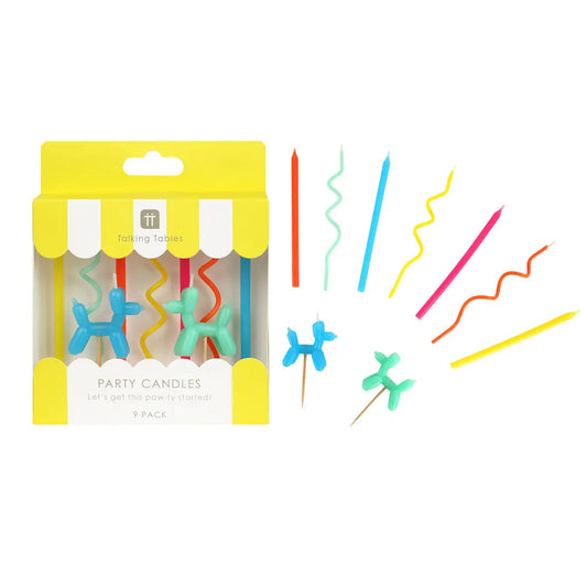 Balloon Dog Birthday Candles
