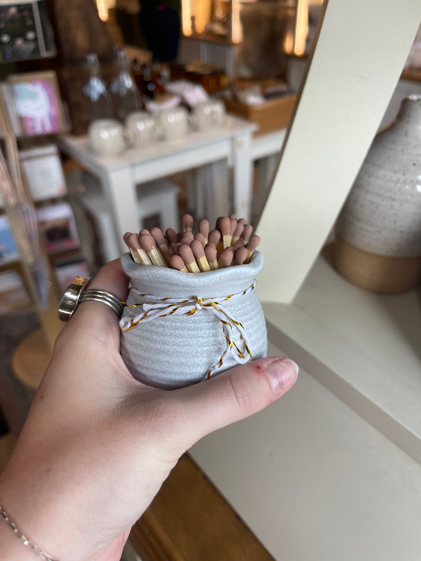 Ceramic Match Holders & 3" Matches