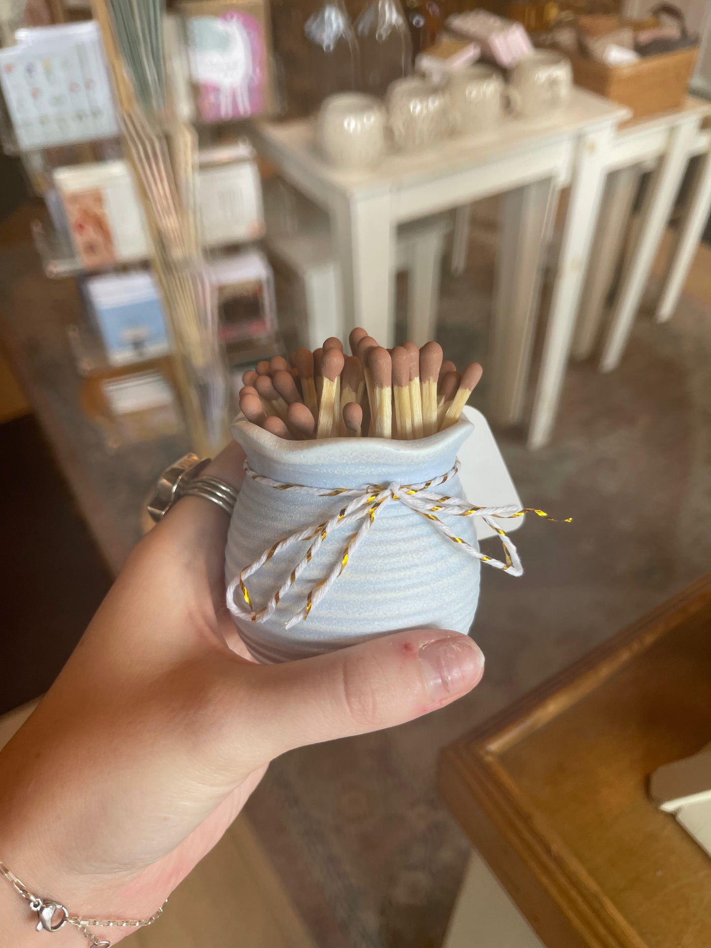 Ceramic Match Holders & 3" Matches