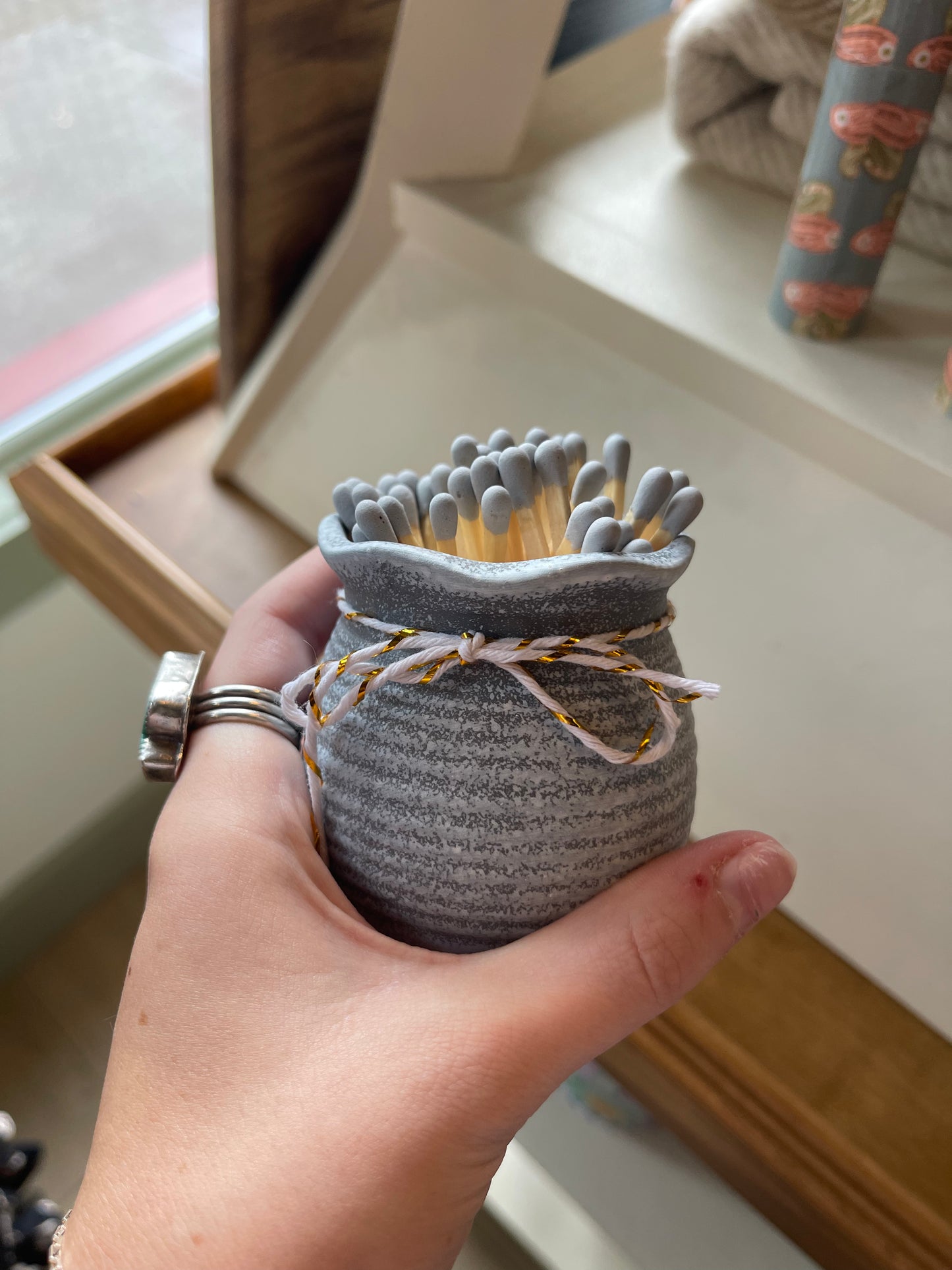 Ceramic Match Holders & 3" Matches