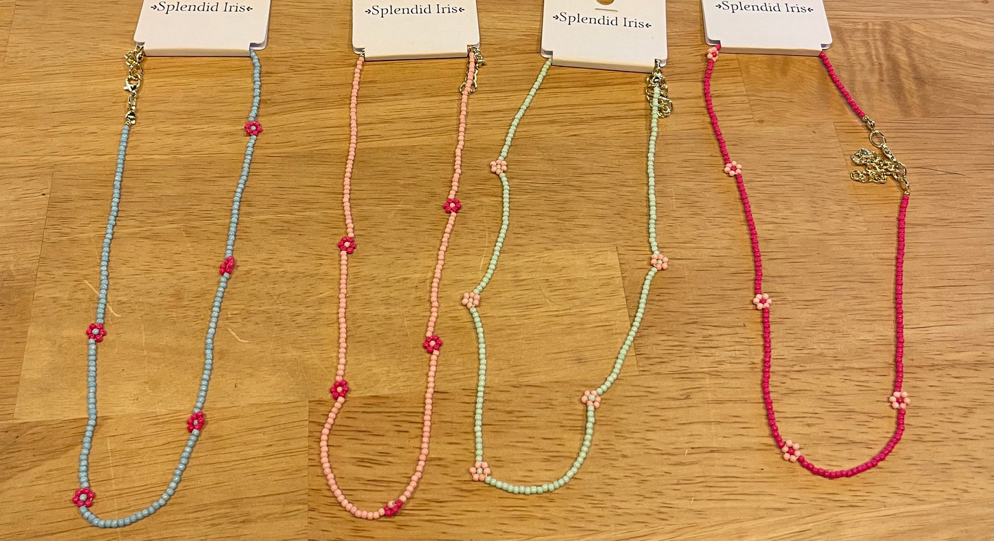 Seed Bead Fresh Water Pearl Necklace