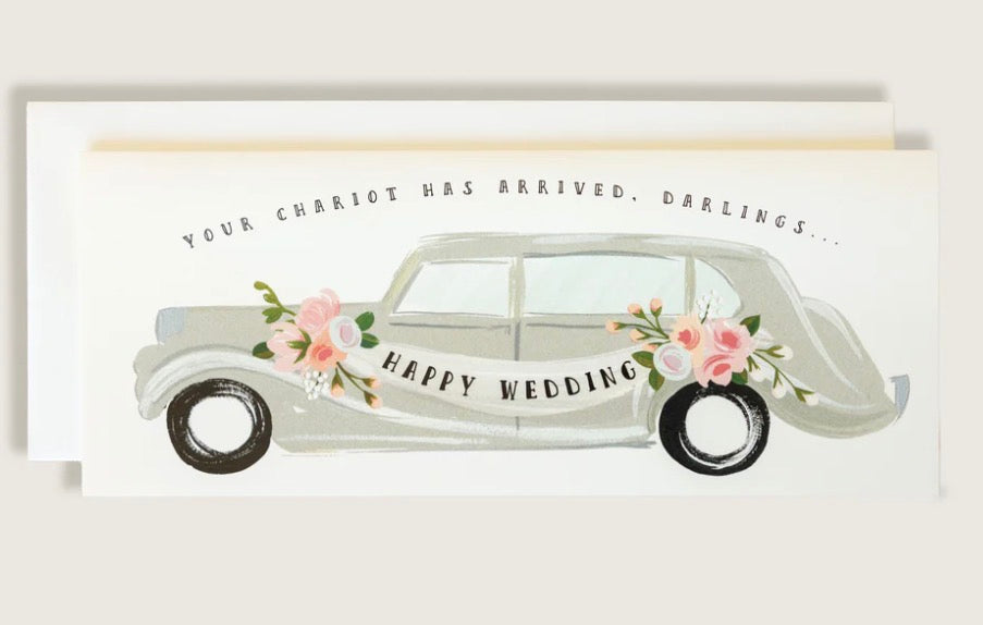 Happy Wedding Chariot Card