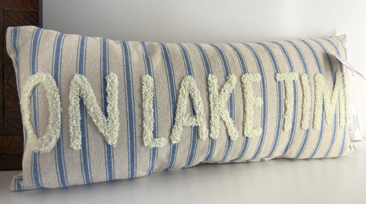 On Lake Time Mini Pillow