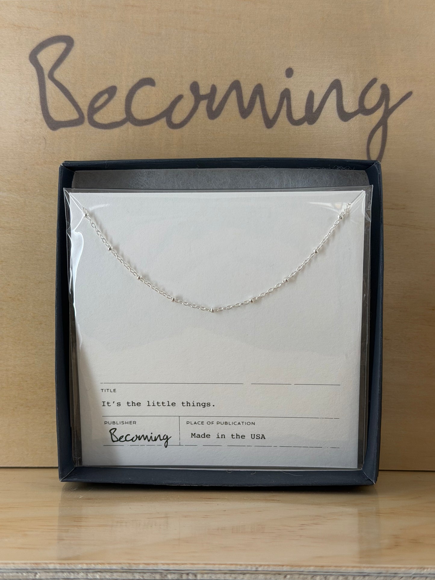 Becoming Silver Necklaces