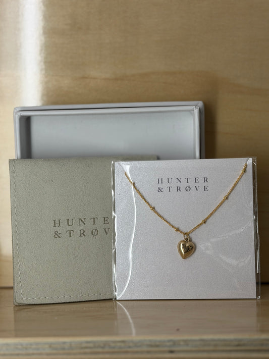 Heart Necklace with Dot Chain