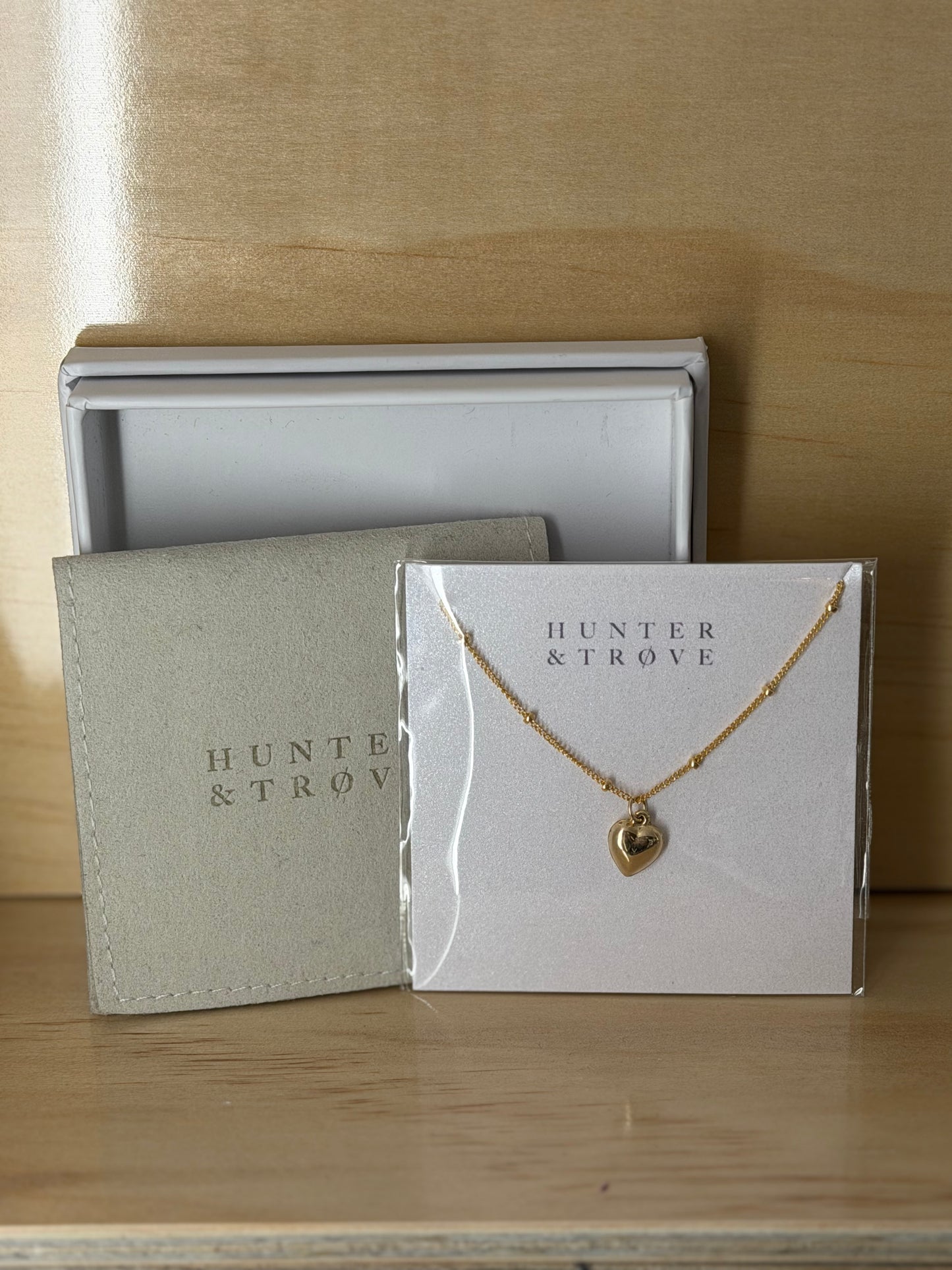 Heart Necklace with Dot Chain