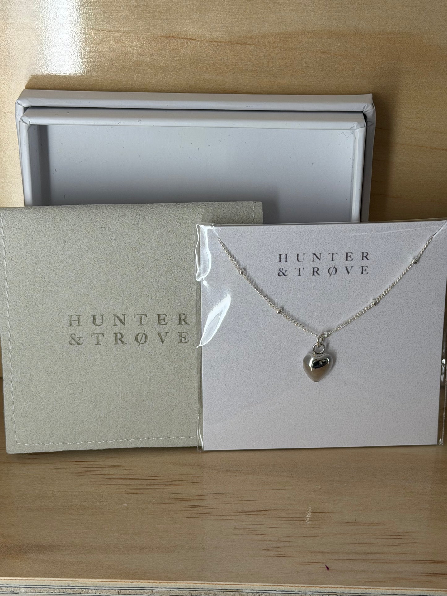 Heart Necklace with Dot Chain