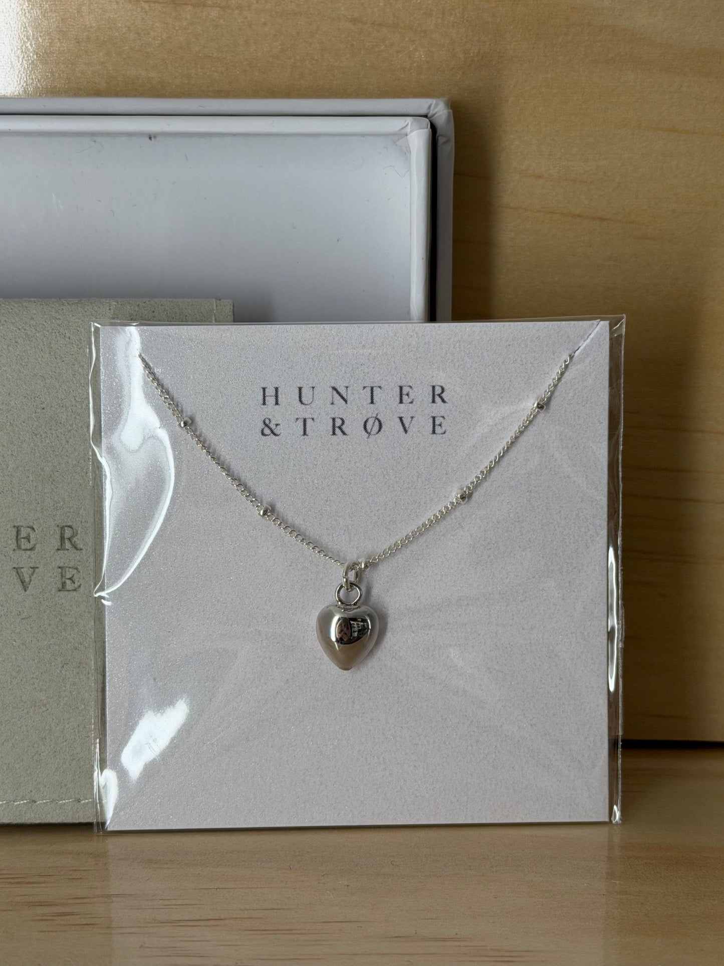 Heart Necklace with Dot Chain