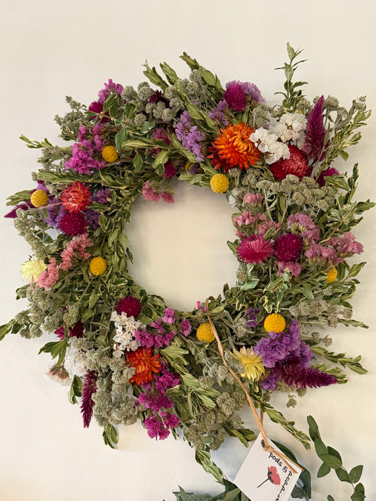 Dried Floral Wreaths - Medium