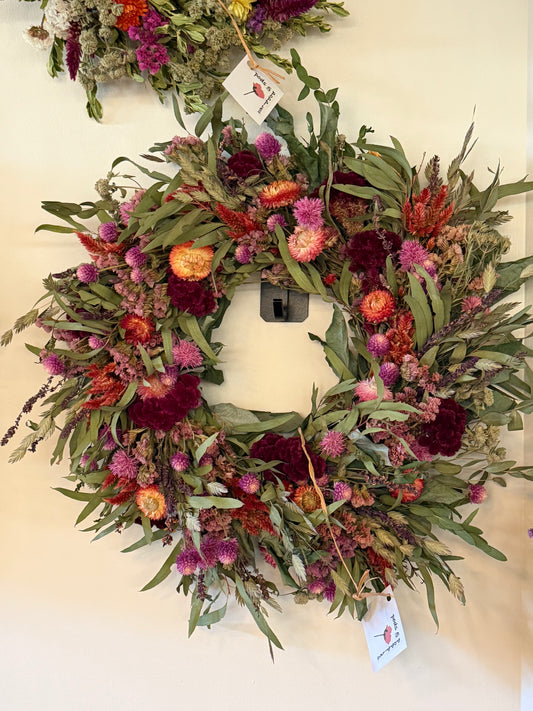 Dried Floral Wreaths - Large