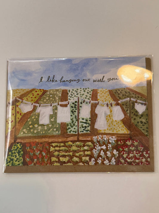I like hanging out with you card