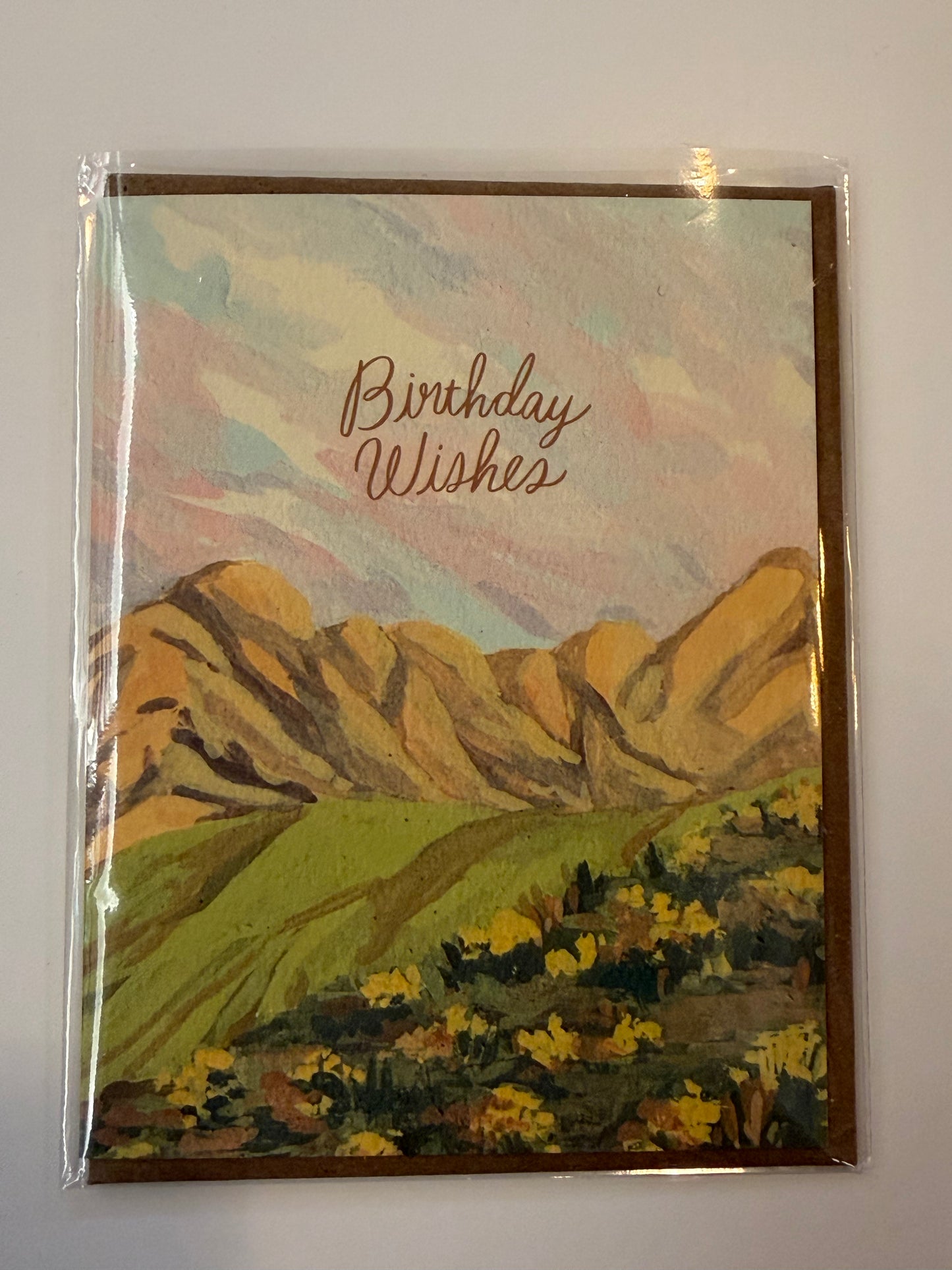 Mountain Bday Wishes Card