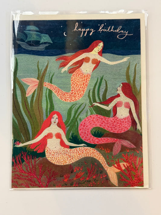 Mermaid Bday Card