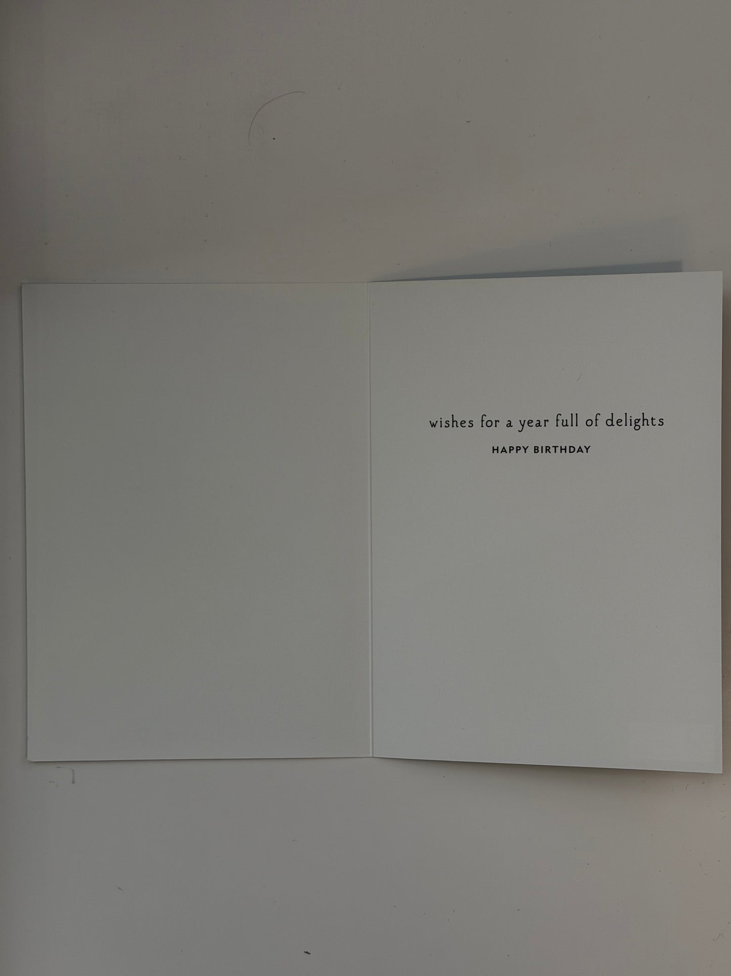 Year Full of Delights Bday Card