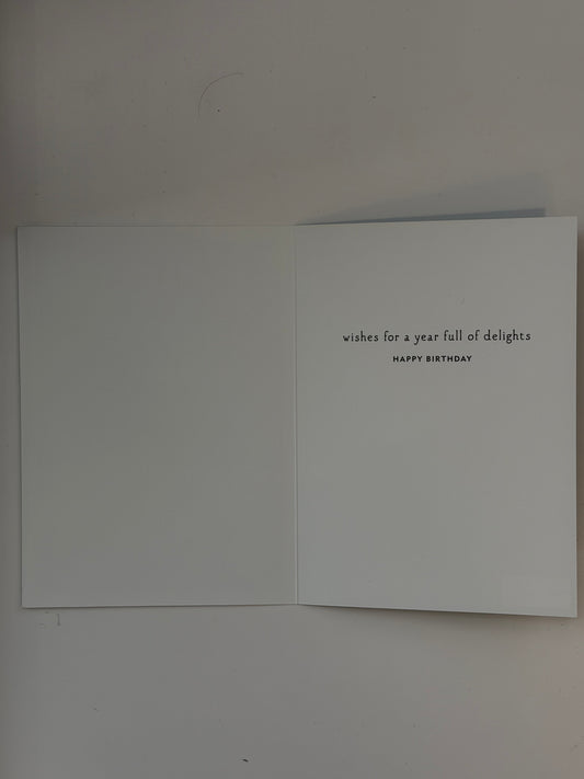 Year Full of Delights Bday Card