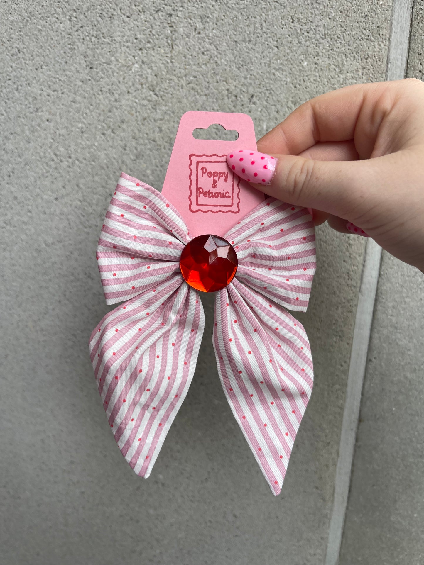 Poppy Pink Bow
