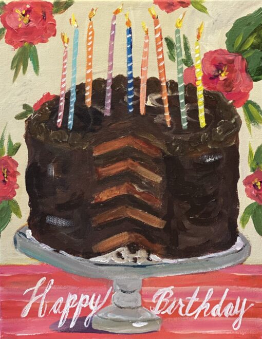 Chocolate Birthday Cake Card