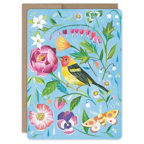Bird and Floral Card