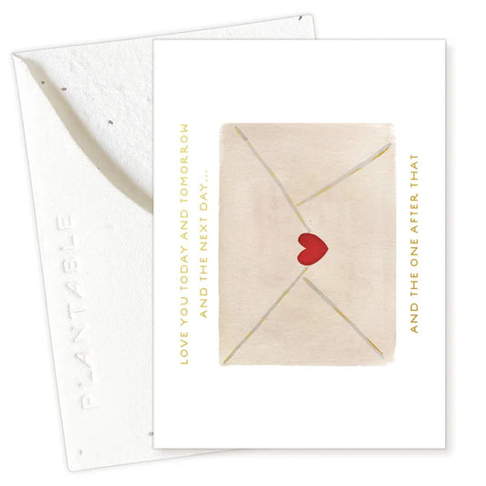 Heart Letter Love Card