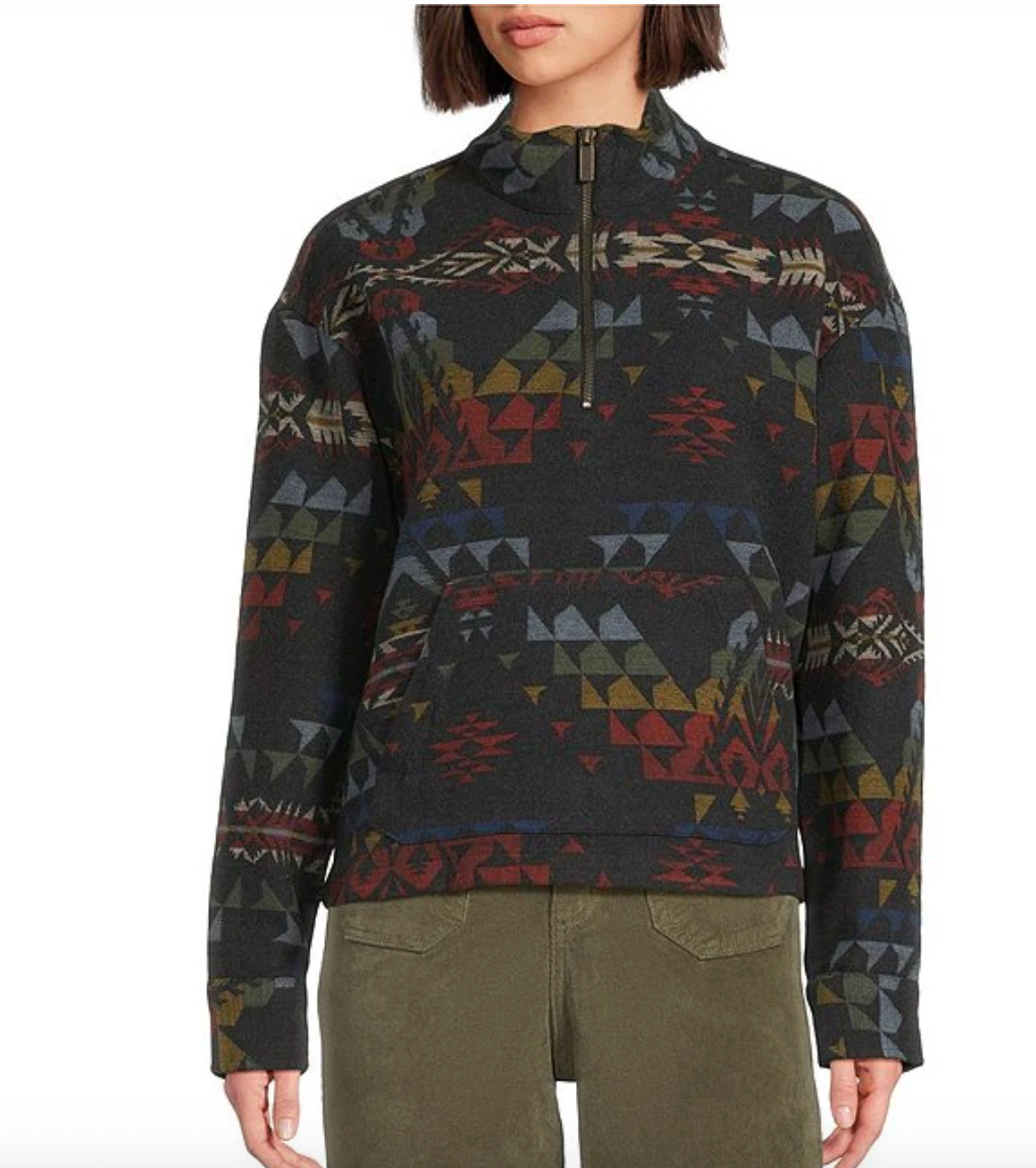 Aztec Half Zip Pullover