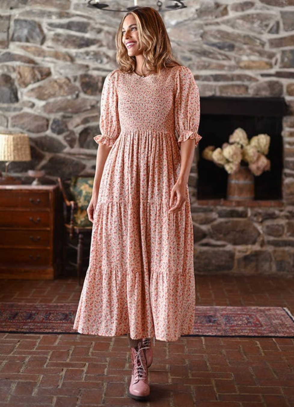 Adelina Smocked Dress