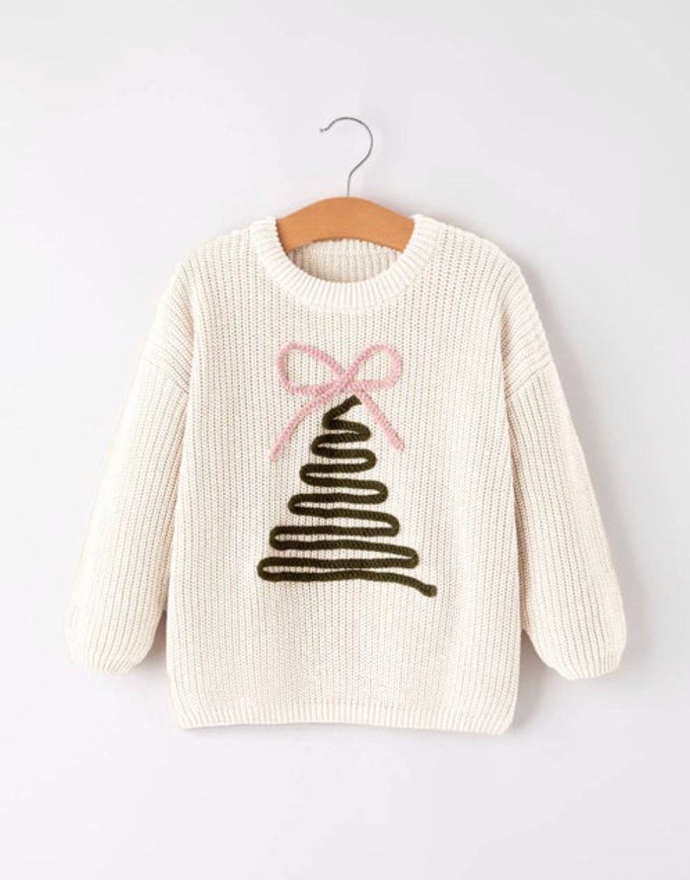 Winter Bow Tree Pullover