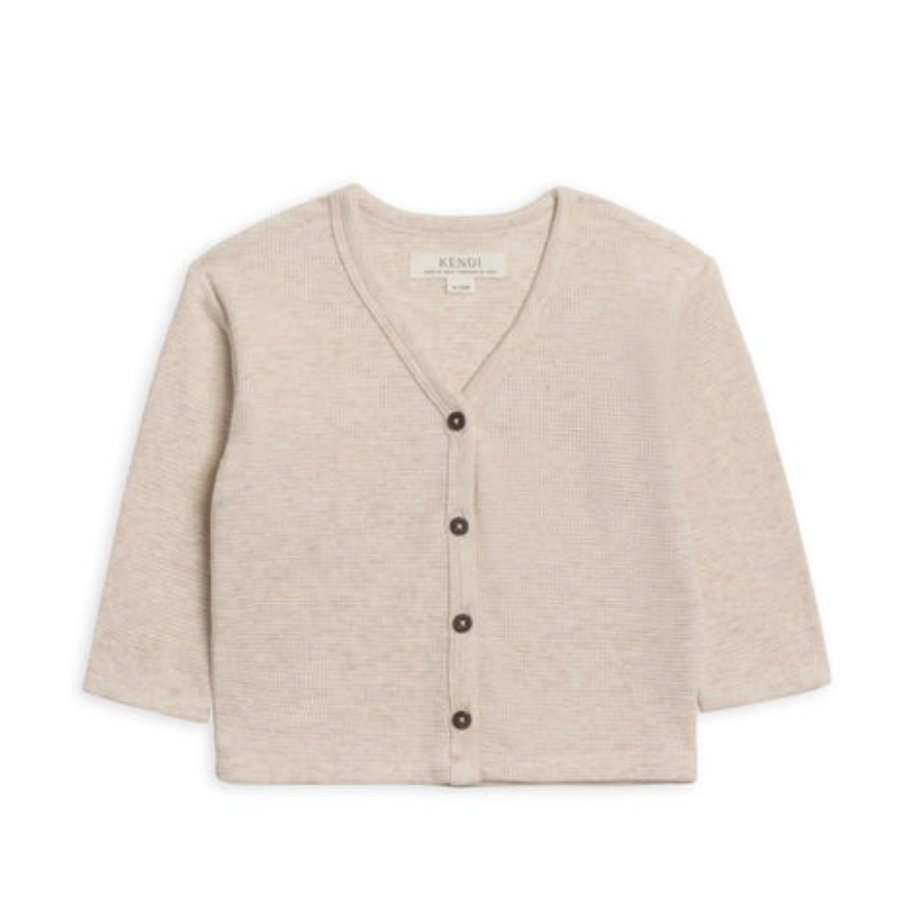 Waffle Knit Cardigan
