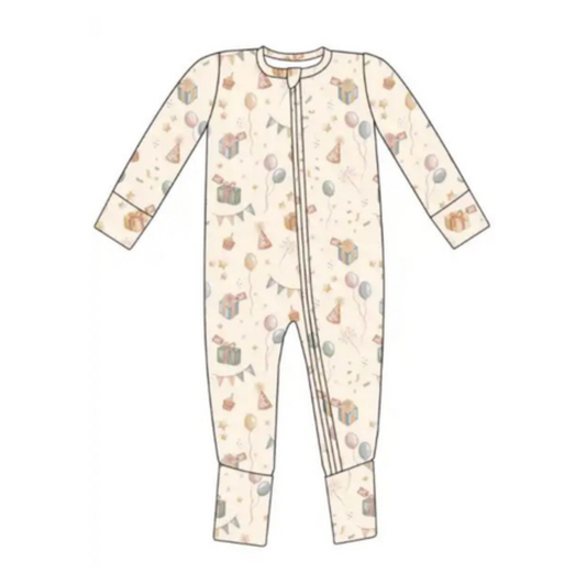 Birthday Bash Footie PJ