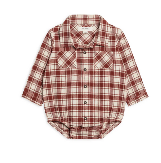 Carson Flannel Onesie