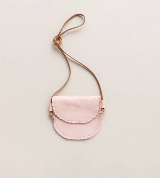 Scalloped Leather Purse