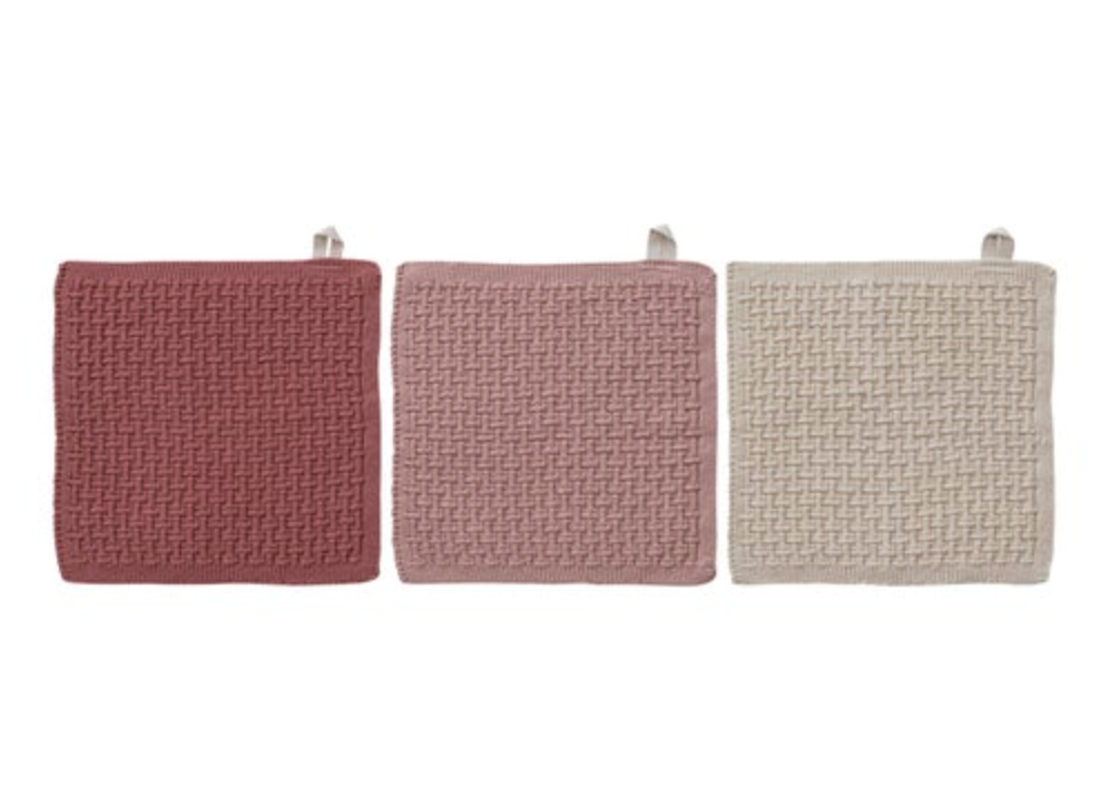 Square Cotton Knit Dish Cloths