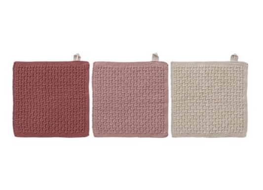 Square Cotton Knit Dish Cloths