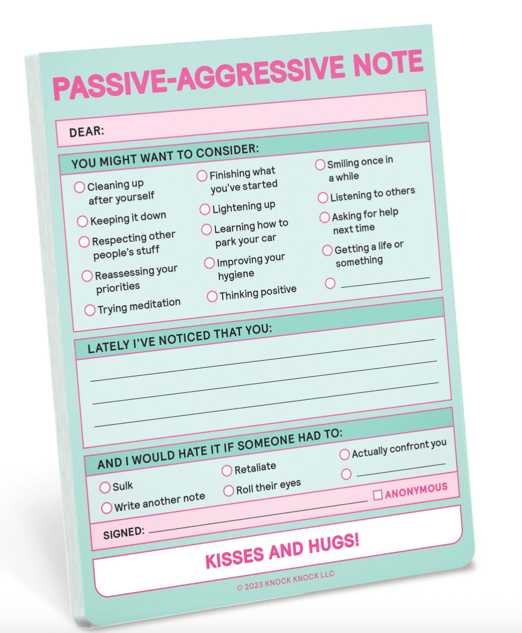 Passive Aggressive Notepad