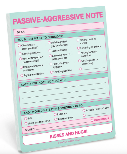 Passive Aggressive Notepad