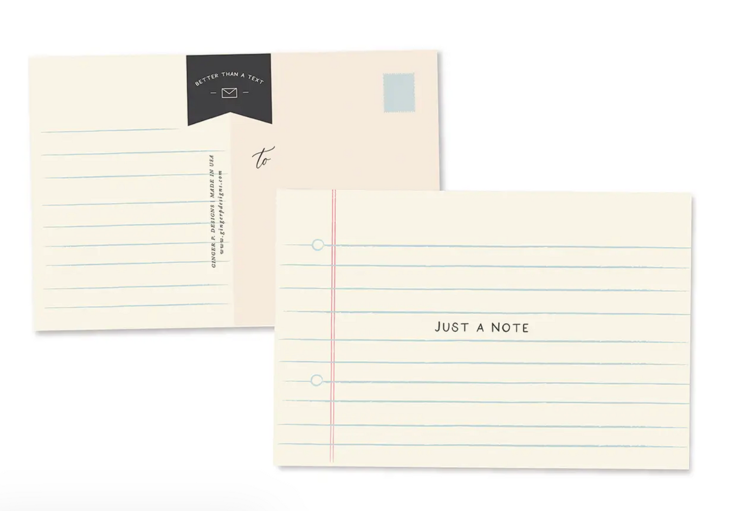 Just A Note PostCards